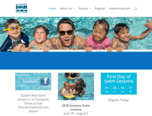 Tablet Screenshot of gwcswim.com